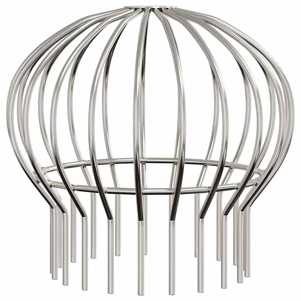 Zaštita od lišća za žljeb 8 pcs Srebrno 160 mm Nehrđajući čelik