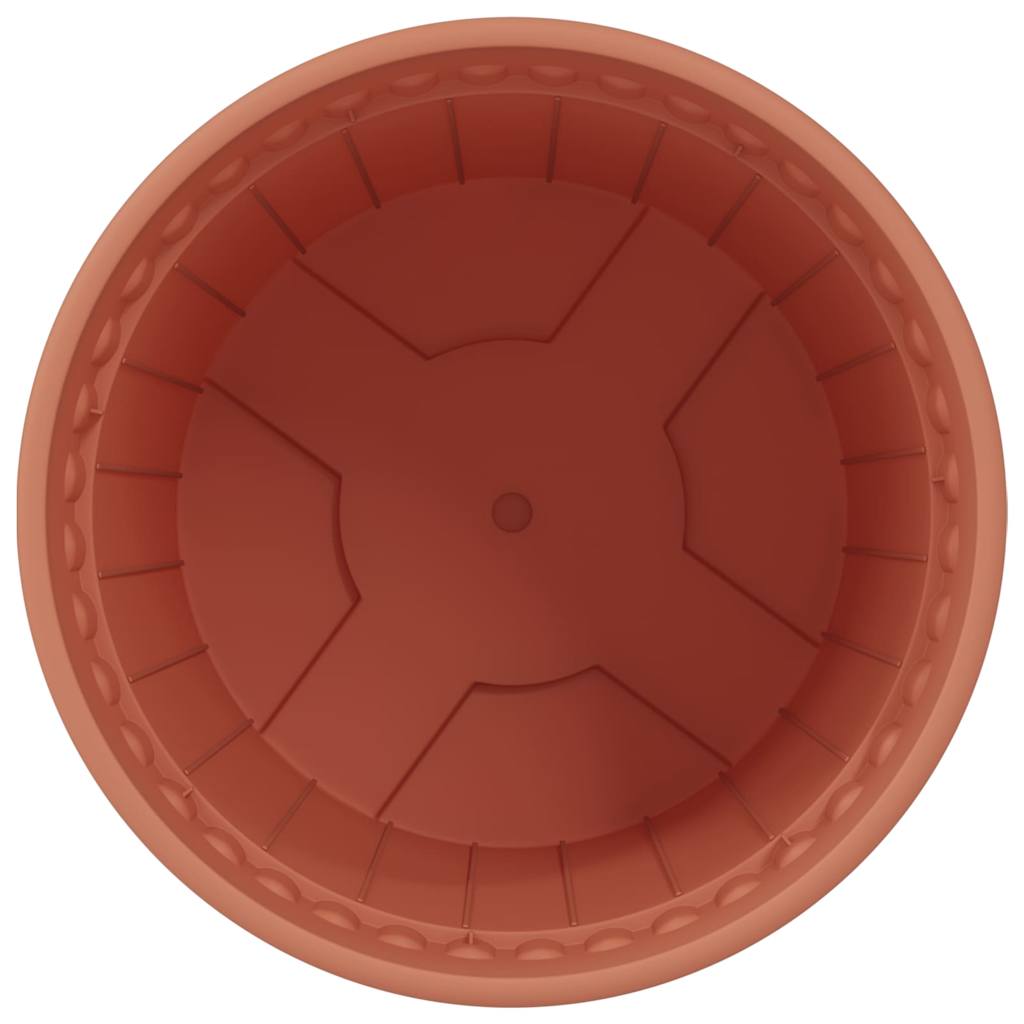 Okrugla saksija za cveće 24 pcs Crvena cigla Ø 19 x 16 cm