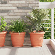 Okrugla saksija za cveće 24 pcs Crvena cigla Ø 34 x 28 cm