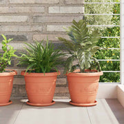 Kružni Pladanj za Cvijeće 6 pcs Crvena cigla Ø 19 x 2 cm
