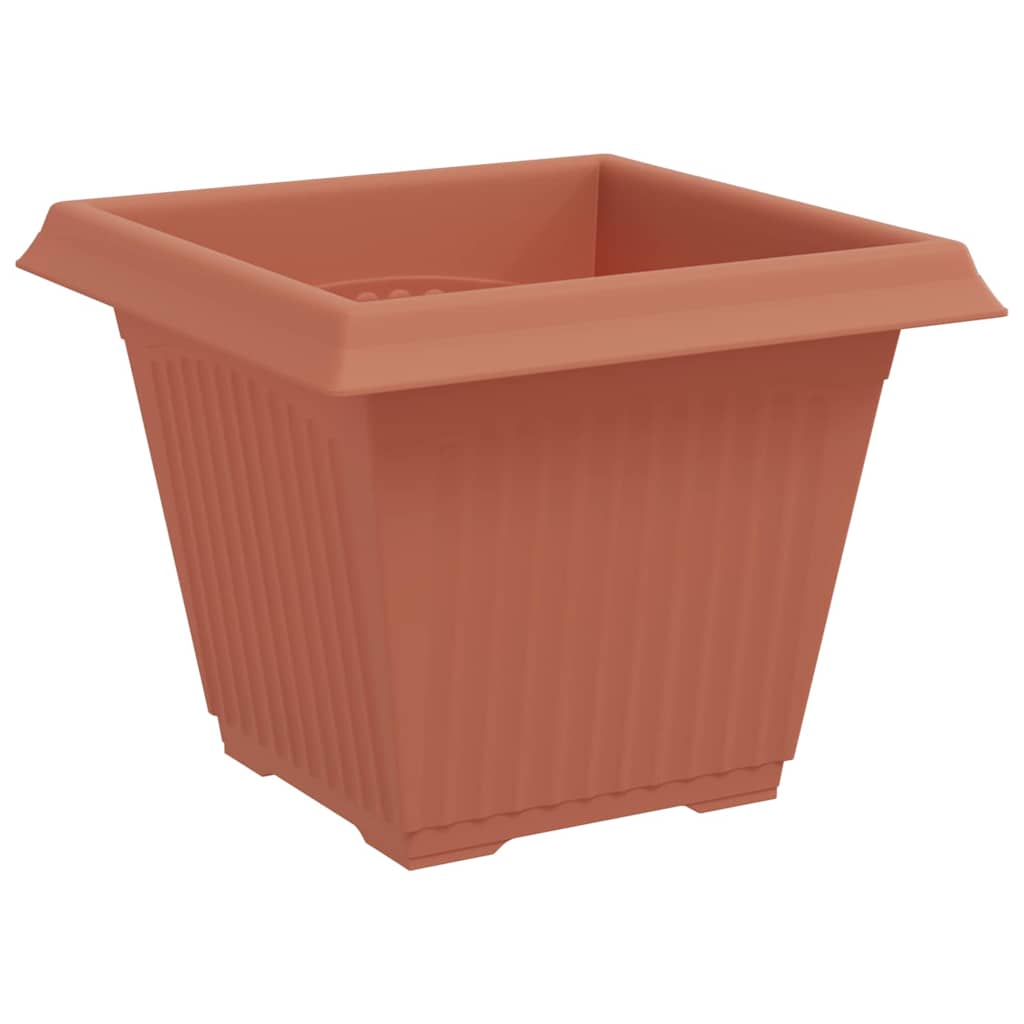 Kvadratna saksija za cvijeće 6 pcs Crvena cigla 38 x 38 x 30 cm