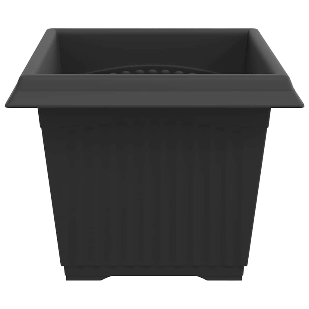 Kvadratna saksija za cvijeće 6 pcs Crna 23 x 23 x 17,5 cm