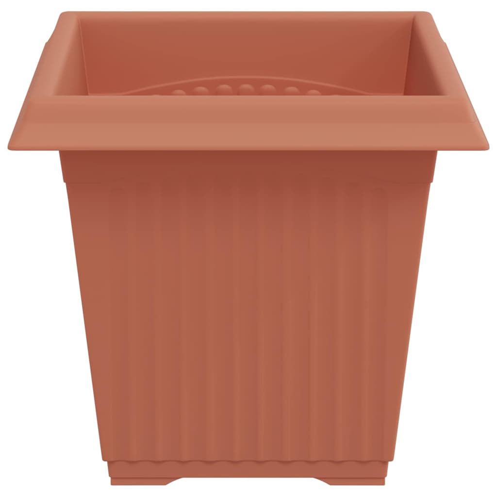 Kvadratna saksija za cvijeće 24 pcs Crvena cigla Plastika