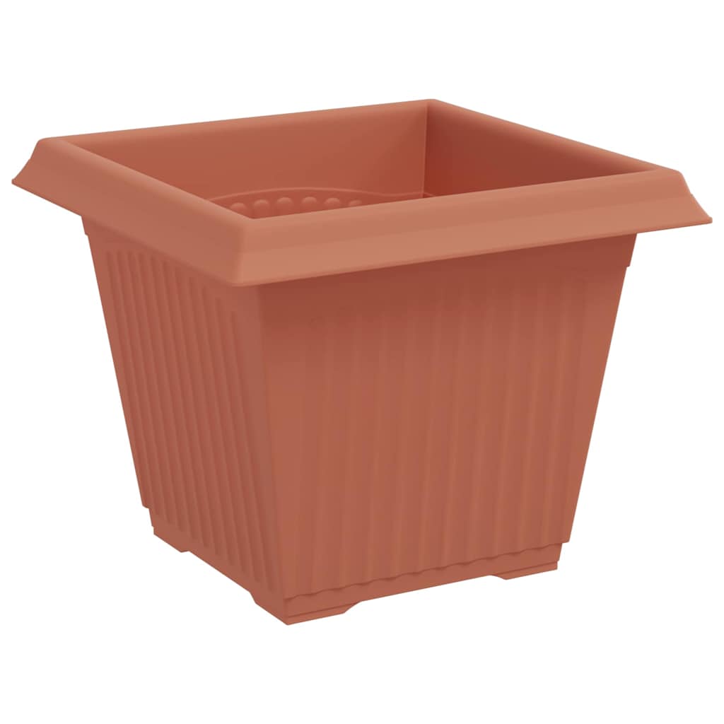 Kvadratna saksija za cvijeće 24 pcs Crvena cigla Plastika