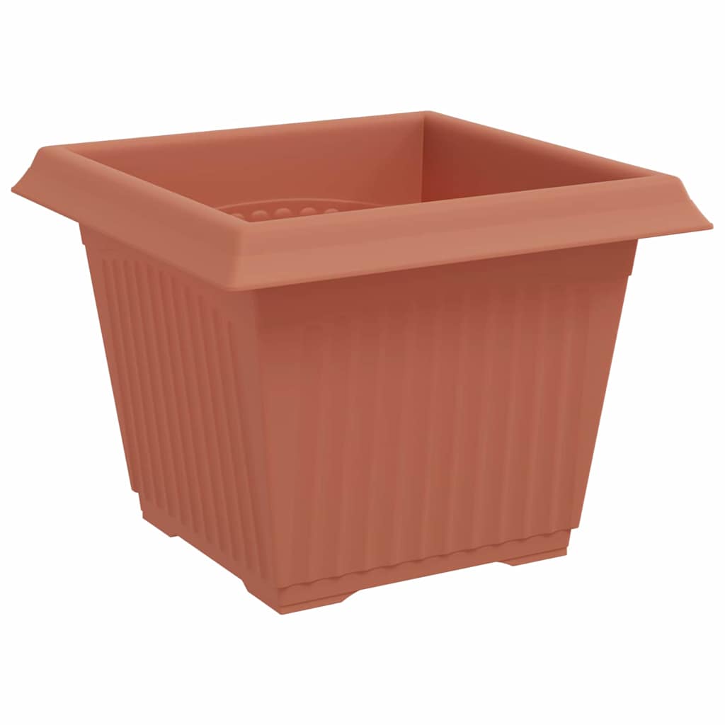 Kvadratna saksija za cvijeće 24 pcs Crvena cigla Plastika