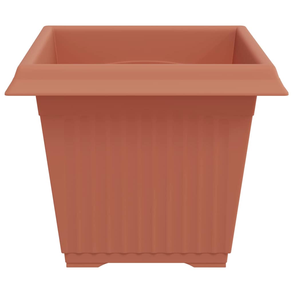 Kvadratna saksija za cvijeće 24 pcs Crvena cigla Plastika