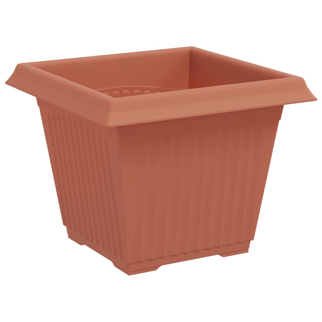 Kvadratna saksija za cvijeće 24 pcs Crvena cigla Plastika