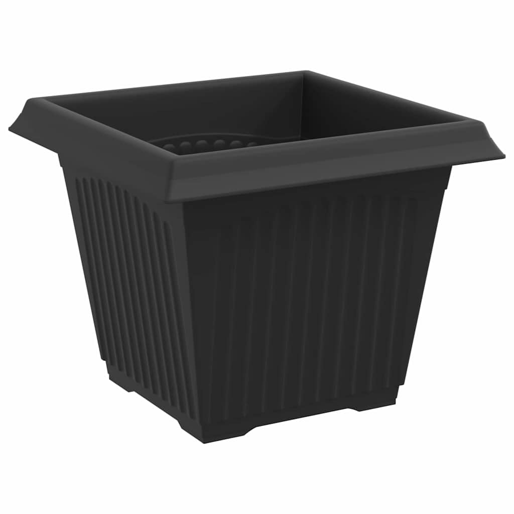 Kvadratna saksija za cvijeće 24 pcs Crna 20 x 20 x 16 cm