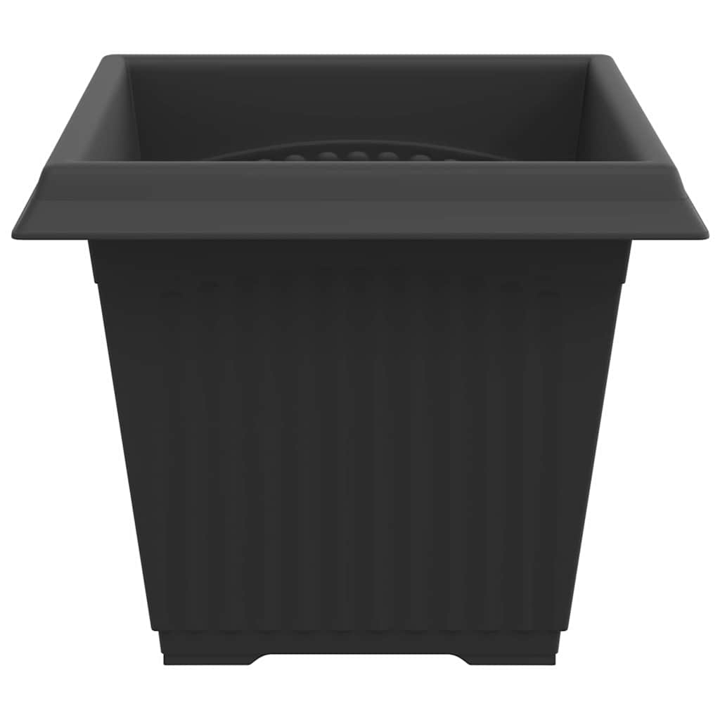 Kvadratna saksija za cvijeće 24 pcs Crna 33 x 33 x 26 cm