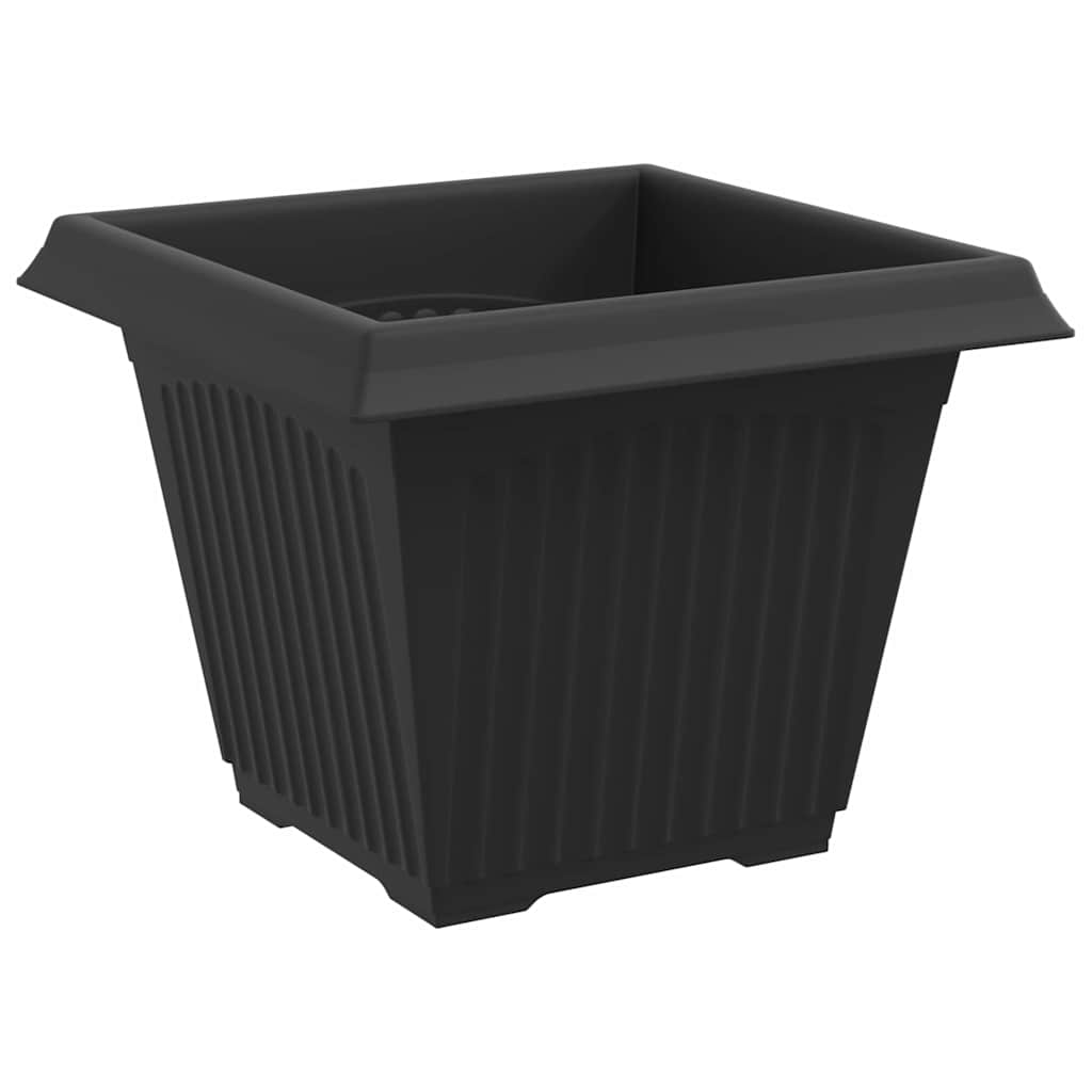 Kvadratna saksija za cvijeće 24 pcs Crna 38 x 38 x 30 cm