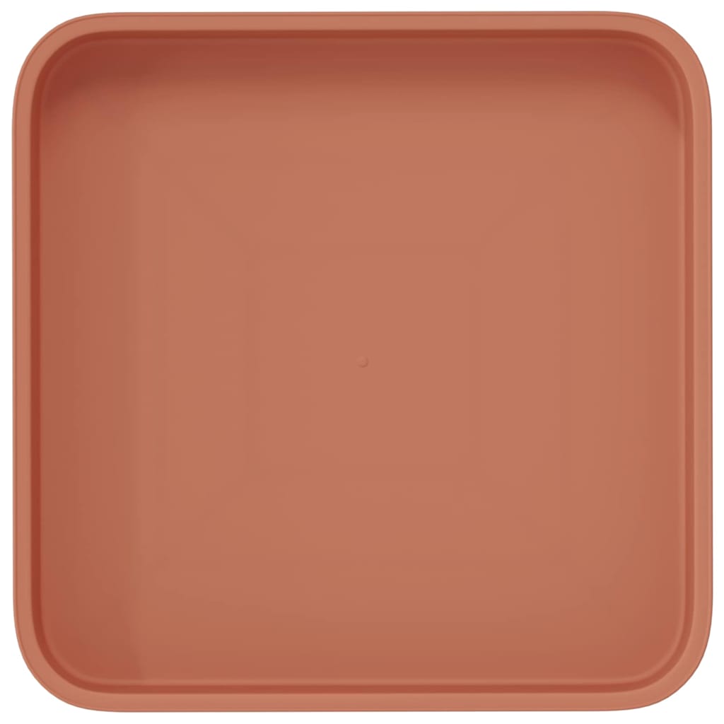 Kvadratna posuda za cvijeće 6 pcs Crvena cigla 15 x 15 x 2 cm