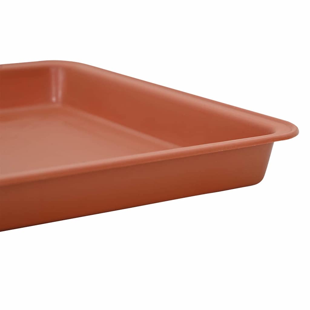 Kvadratna posuda za cvijeće 6 pcs Crvena cigla 21 x 21 x 2 cm