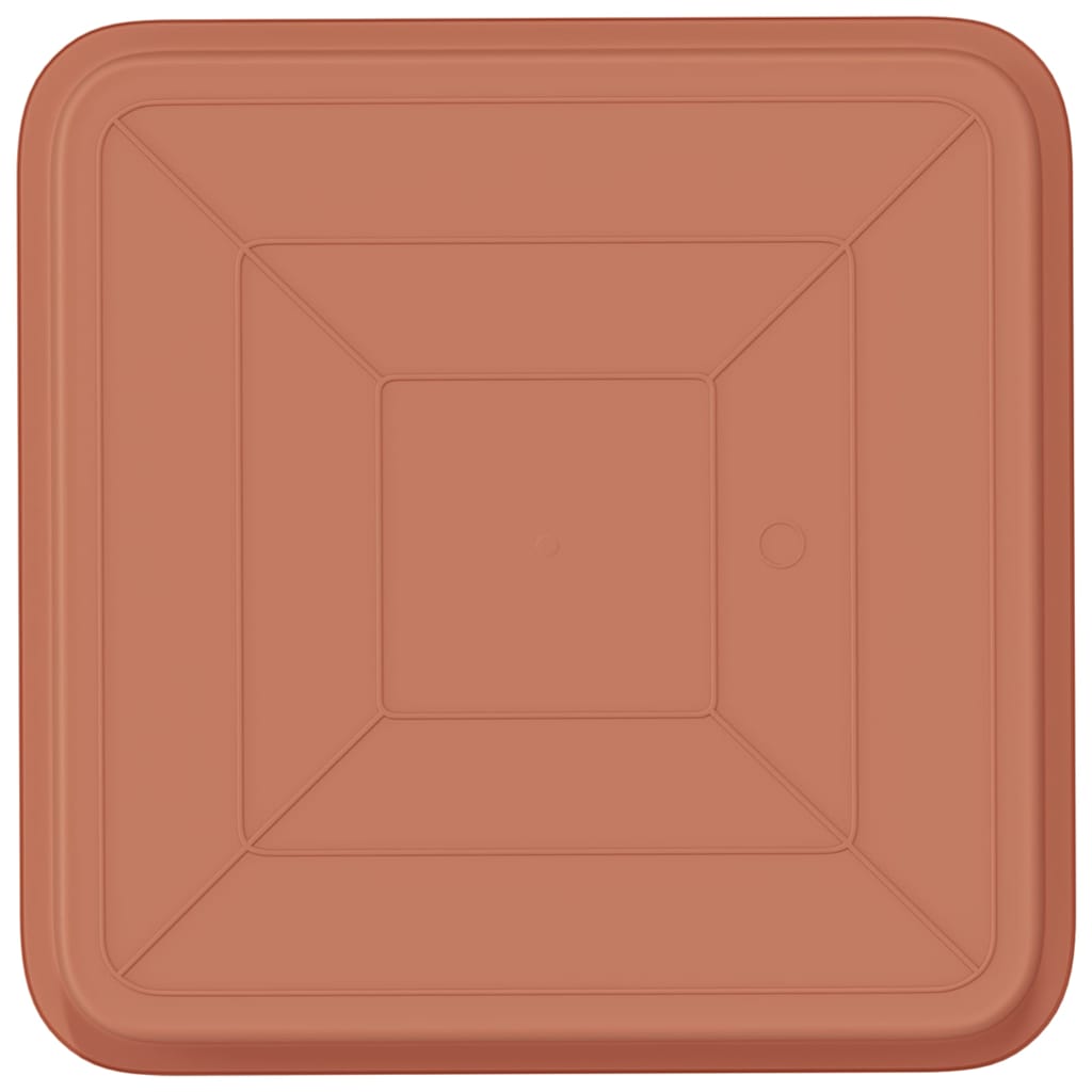 Kvadratna posuda za cvijeće 6 pcs Crvena cigla 36 x 36 x 2.5 cm