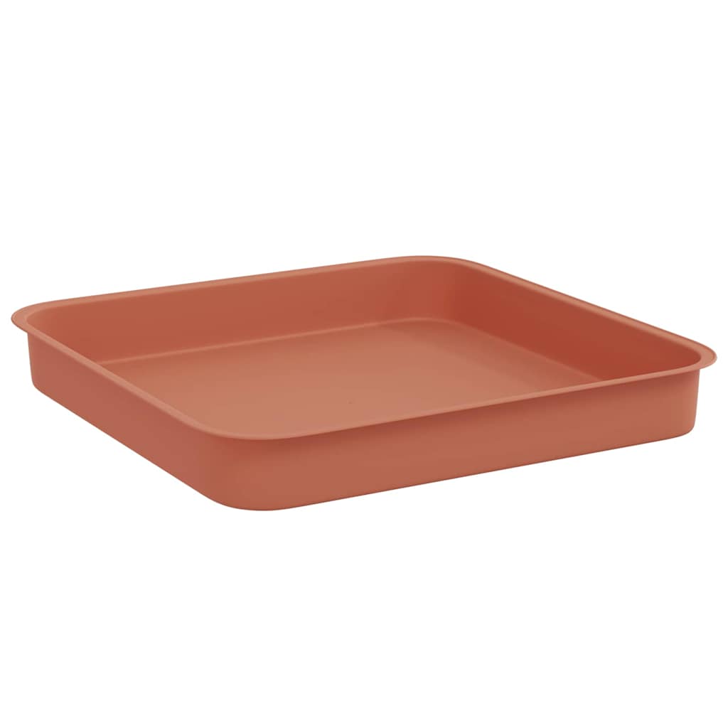 Kvadratna posuda za cvijeće 24 pcs Crvena cigla 15 x 15 x 2 cm