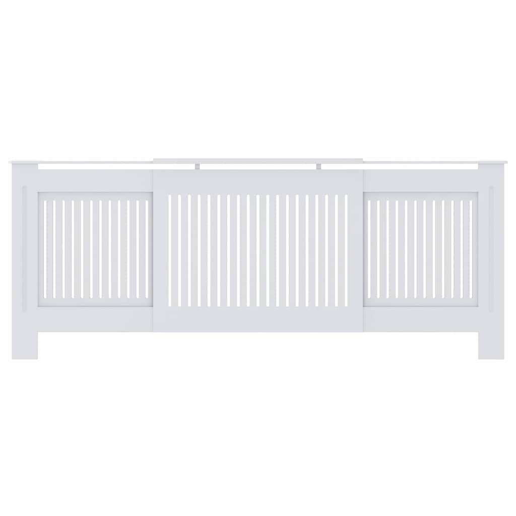 Pokrivač radijatora 2 pcs Bijelo 205 x 20,5 x 81,5 cm