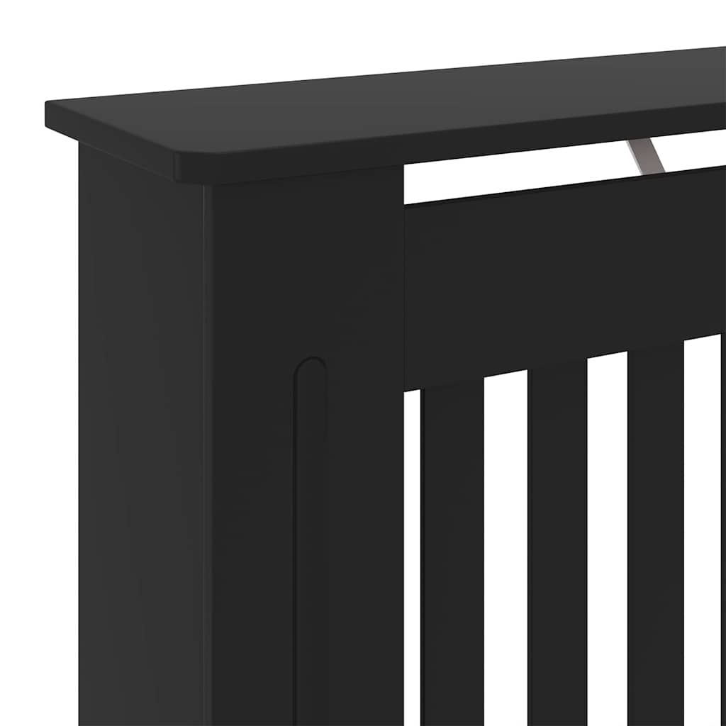 Pokrivač radijatora Crna 78 x 19 x 81,5 cm Konstruirano drvo