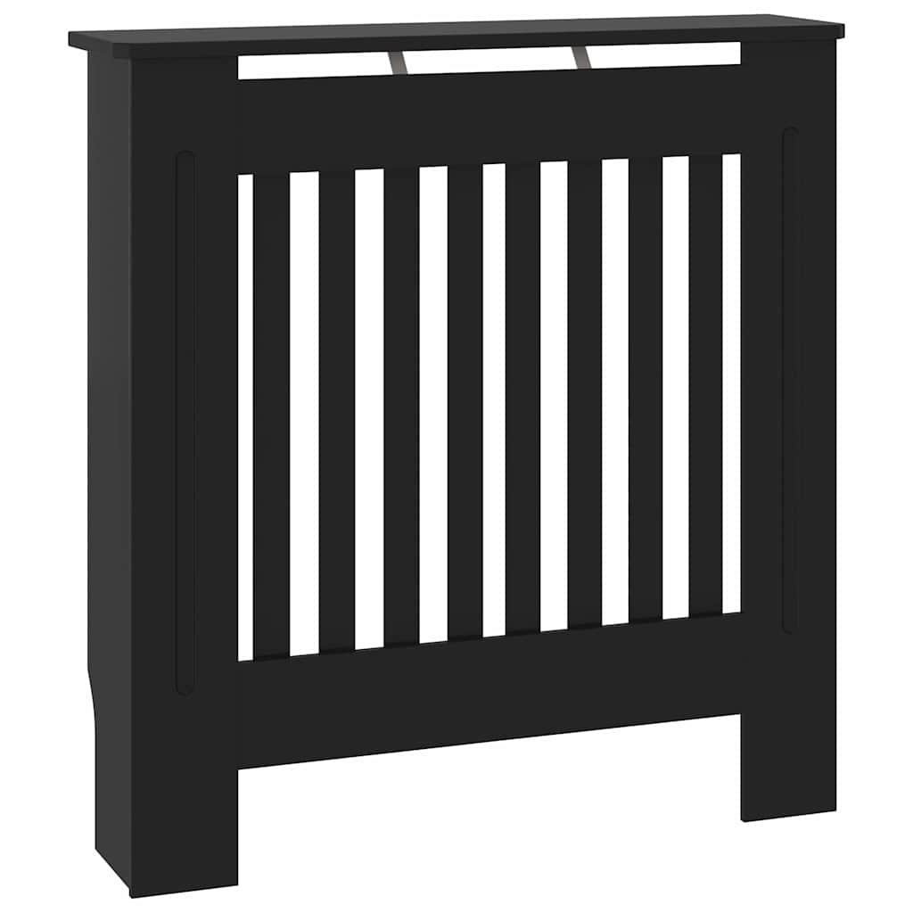 Pokrivač radijatora Crna 78 x 19 x 81,5 cm Konstruirano drvo