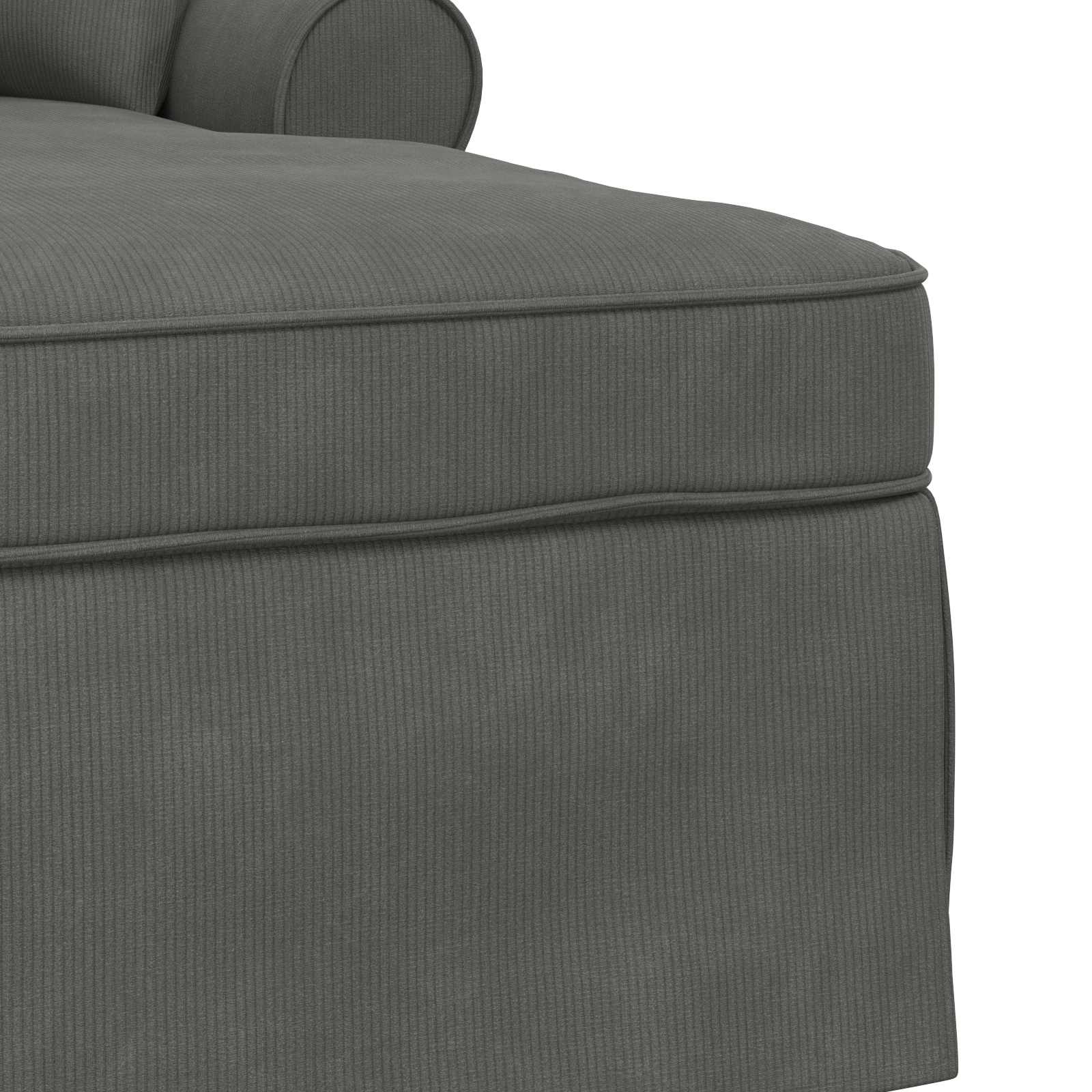 Ležaljka s suknjom s jastukom 3 pcs Tamno siva Kordura tekstil