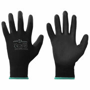 Rukavice za rad 12 pcs Crna 11 / XXL Poliester