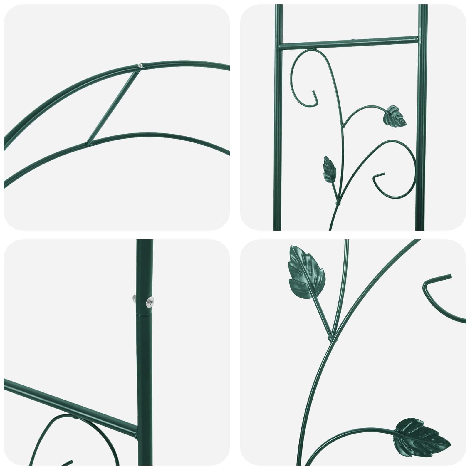 Vrtni Luk Cvjetni Zelena 115 x 37 x 231 cm