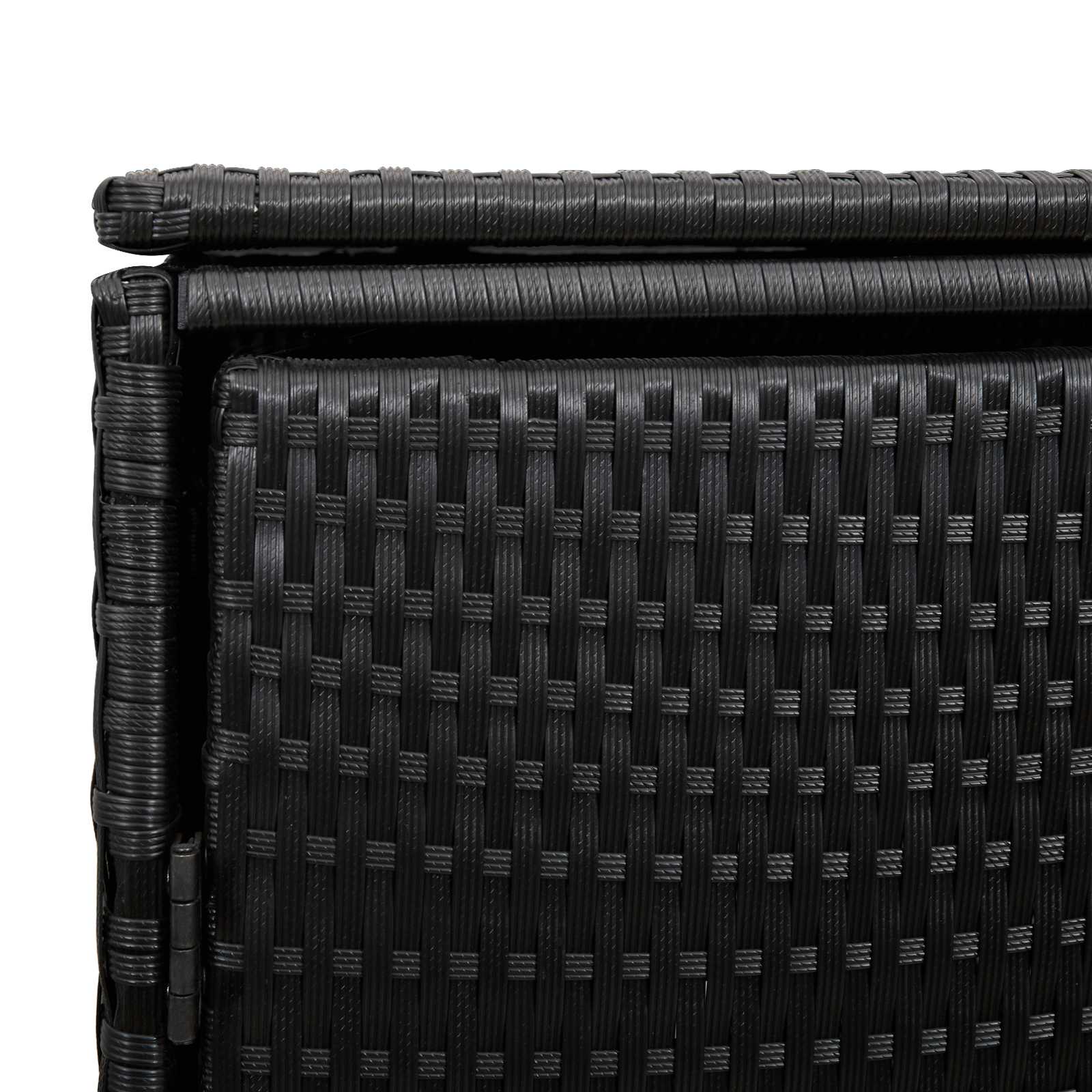 Kutija za smeće 2 pcs Crna 130 x 80 x 115 cm Polietilen