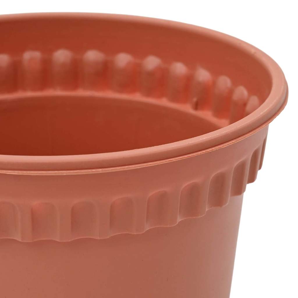 Saksije za biljke 24 pcs Crvena cigla Ø 15 x 12 cm Plastika