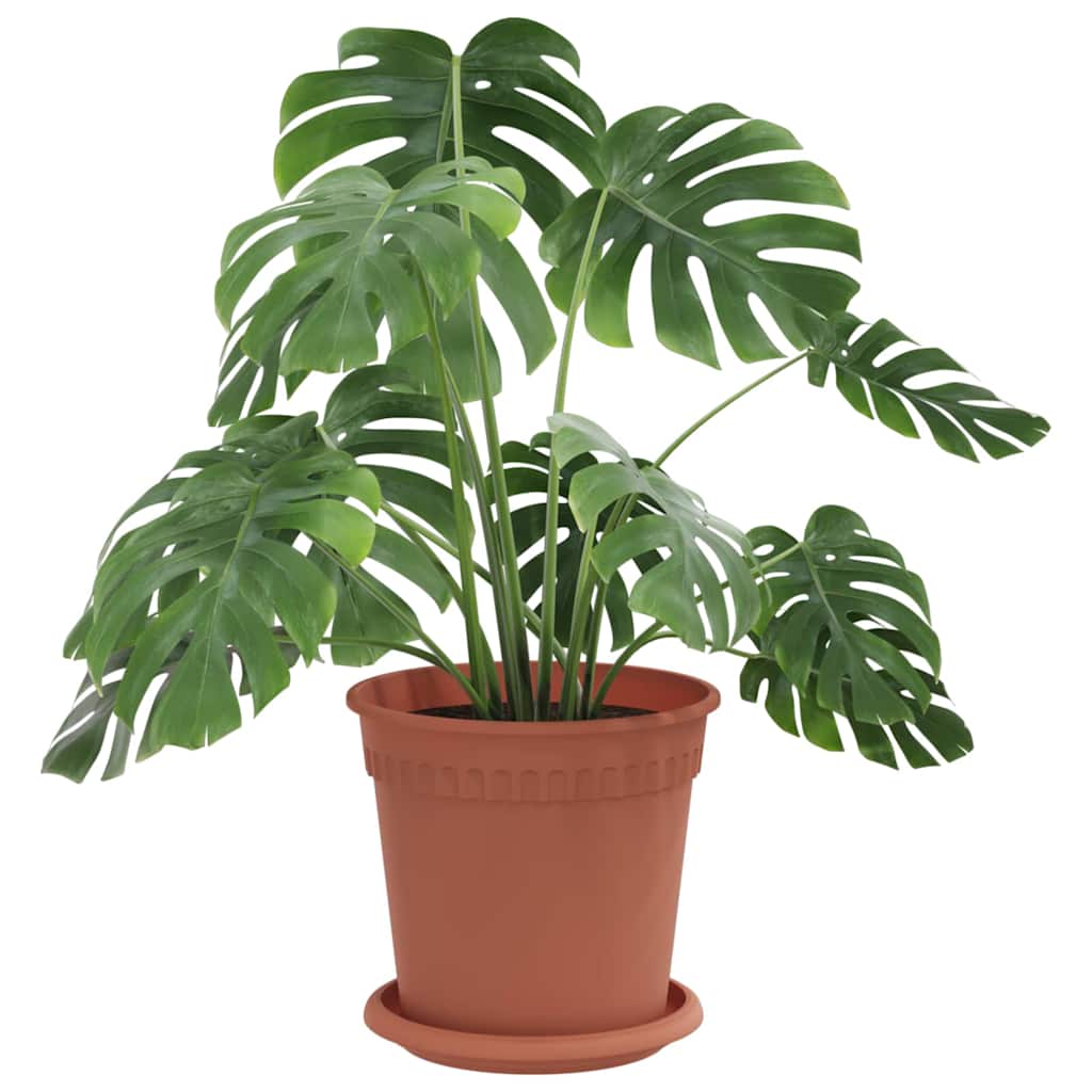 Saksije za biljke 24 pcs Crvena cigla Ø 17 x 14 cm Plastika