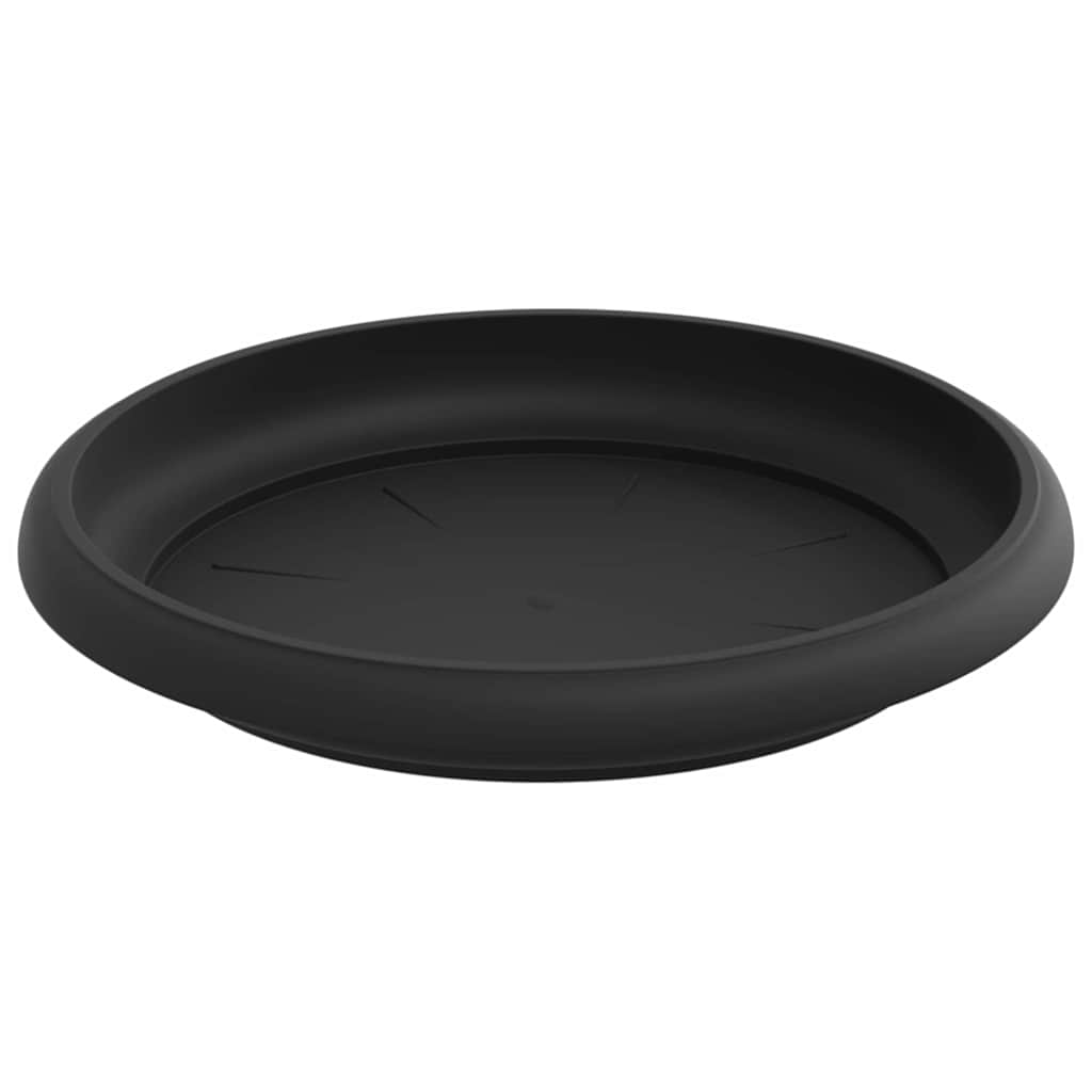 Saksije za biljke 24 pcs Crna Ø 12,5 x 10 cm Plastika