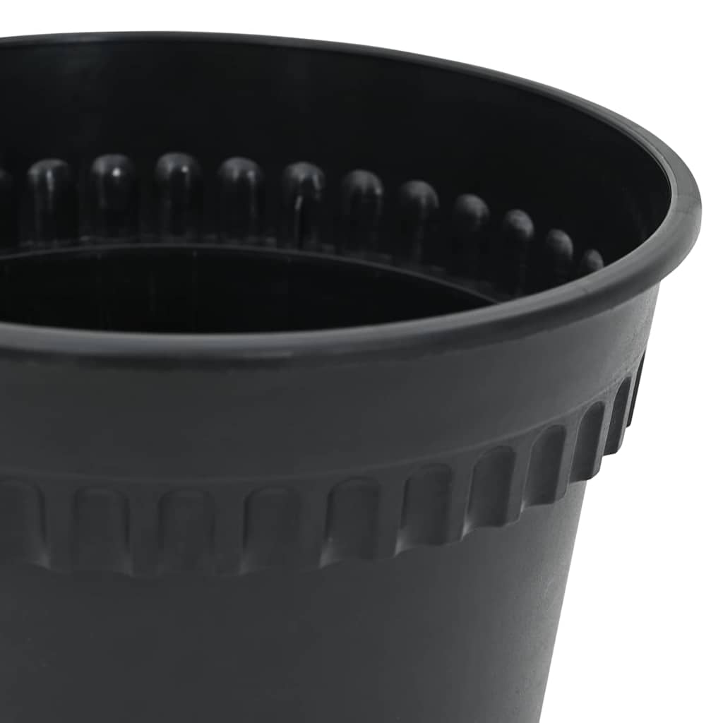 Saksije za biljke 24 pcs Crna Ø 19 x 16 cm Plastika