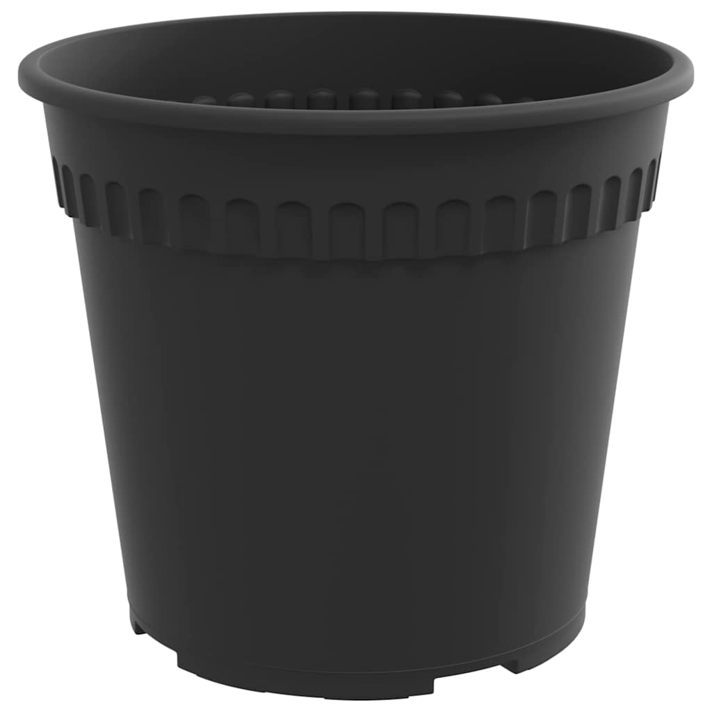 Saksije za biljke 24 pcs Crna Ø 19 x 16 cm Plastika