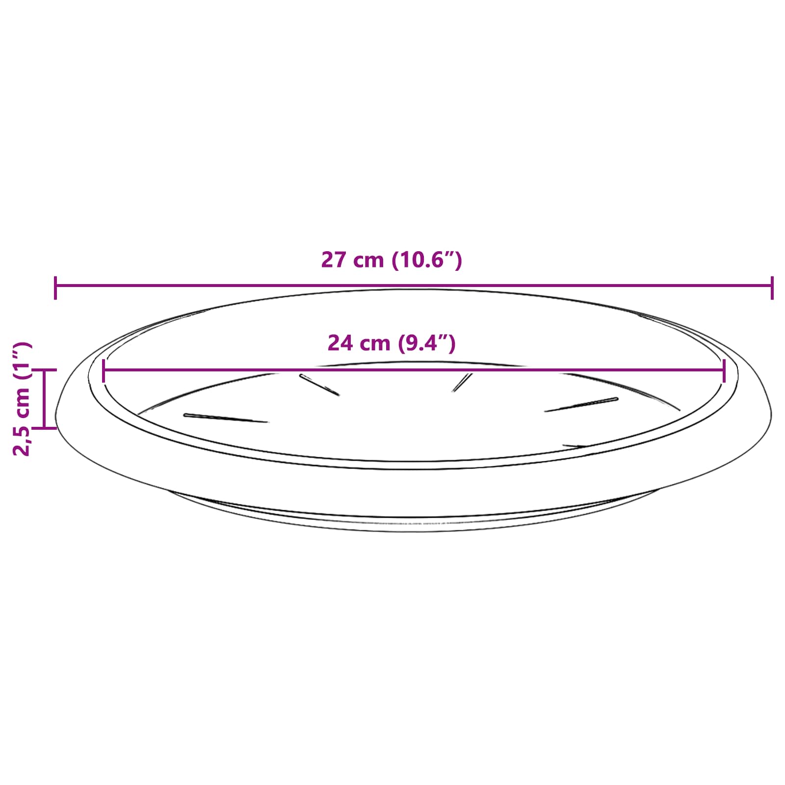 Saksije za biljke 24 pcs Crvena cigla Ø 39 x 32 cm Plastika