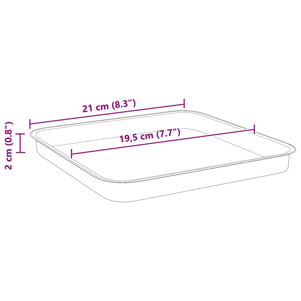 Saksije za biljke 6 pcs Crvena cigla 28,5 x 28,5 x 22 cm