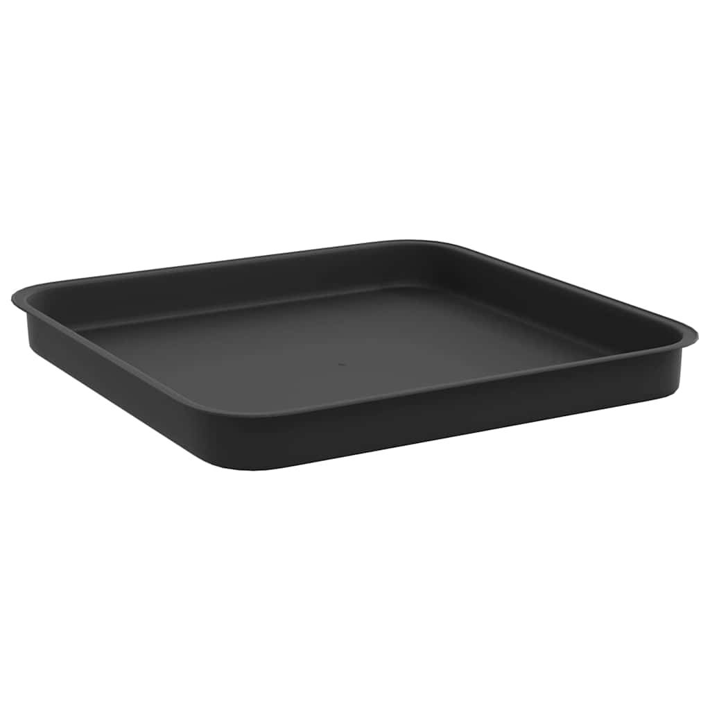 Saksije za biljke 6 pcs Crna 33 x 33 x 26 cm Plastika