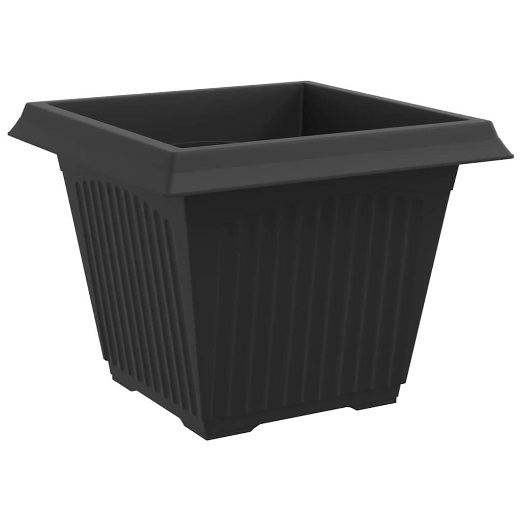 Saksije za biljke 6 pcs Crna 43 x 43 x 33,5 cm Plastika