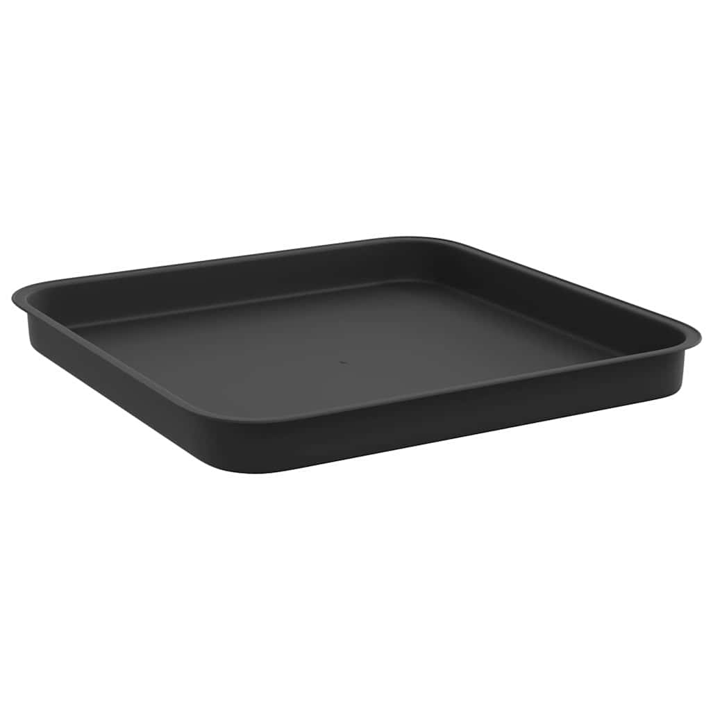 Saksije za biljke 24 pcs Crna 28,5 x 28,5 x 22 cm Plastika