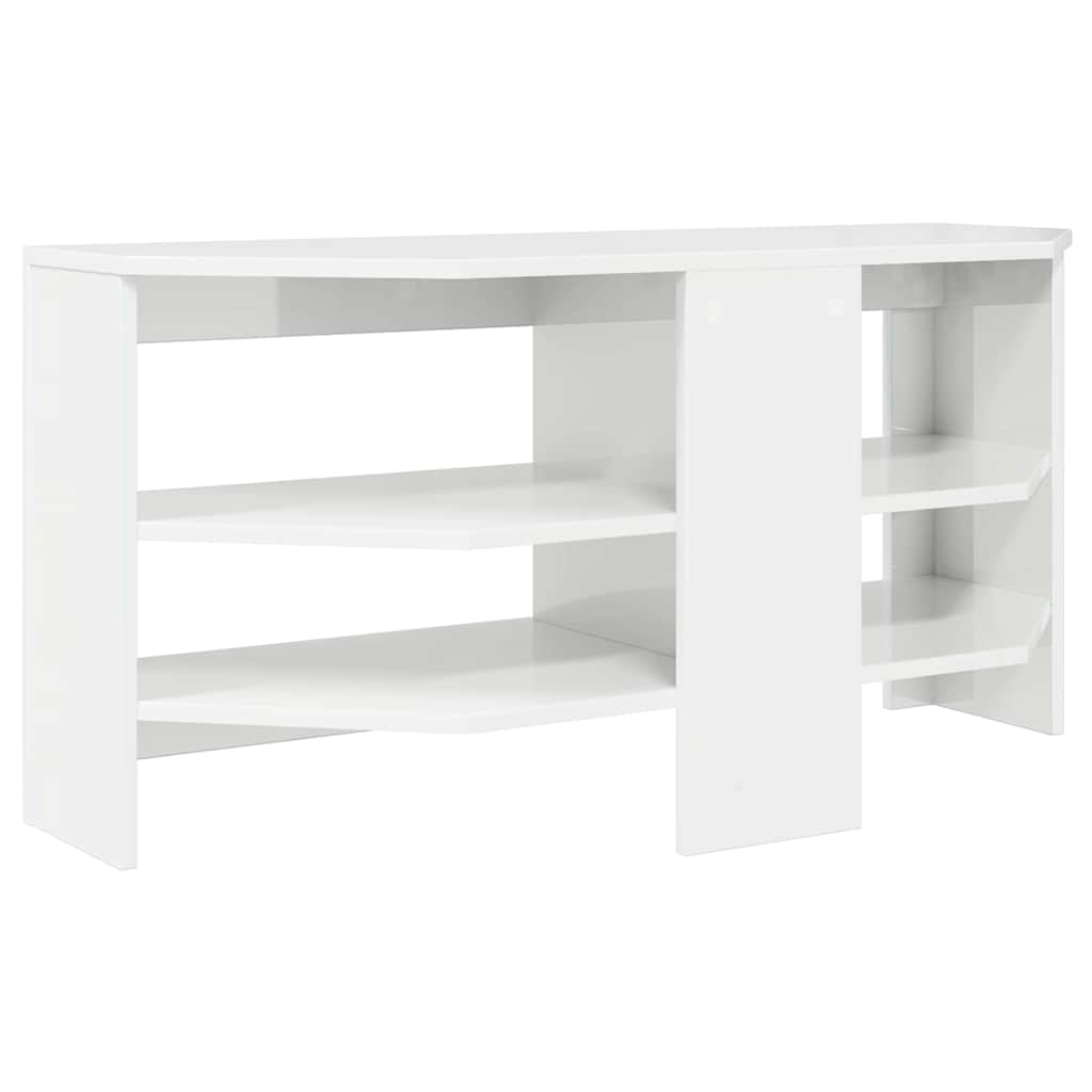 KutuskiTVormar Visoki sjaj bijela 102 x 40,5 x 45 cm