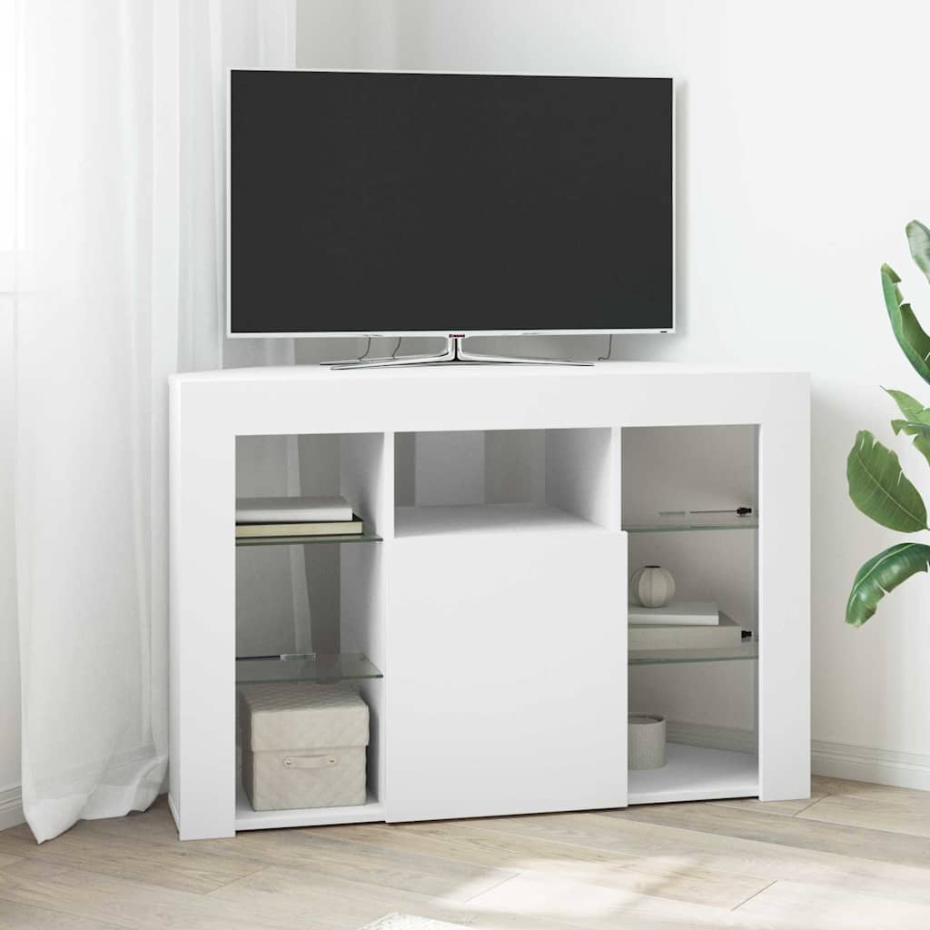 Kotni LED TV ormar Zidne Bijelo 100x40x68cm Konstruirano drvo