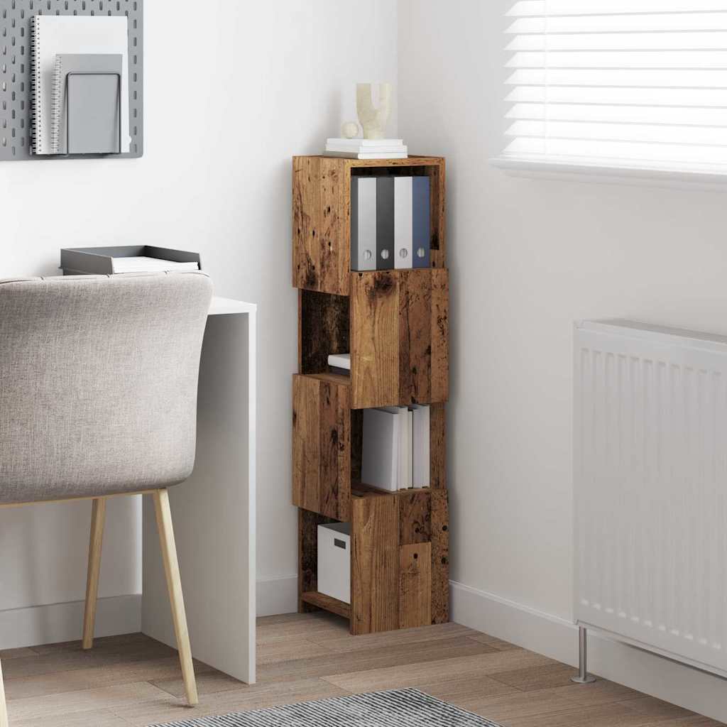Kutni ormarić Staro drvo 25,5x25x102cm Konstruirano drvo