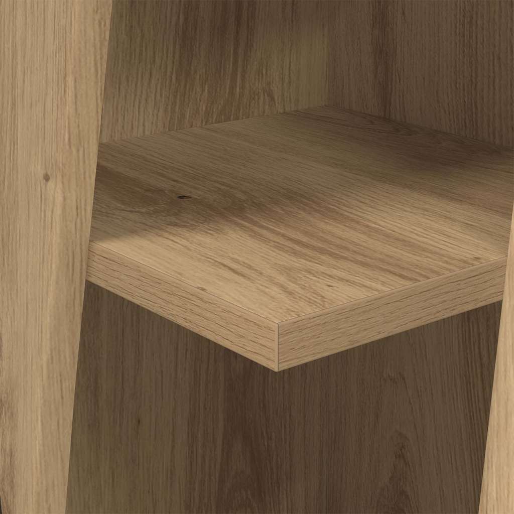 Kutni ormarić Umjetnički hrast 27,5x27x102cm Konstruirano drvo