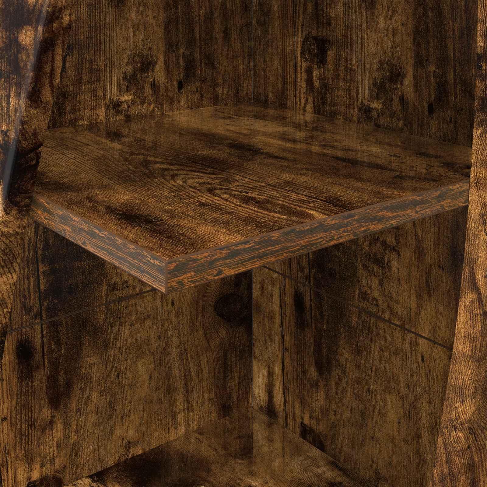 Kutni ormarić 32x32x140cm Konstruirano drvo Dimljeni hrast