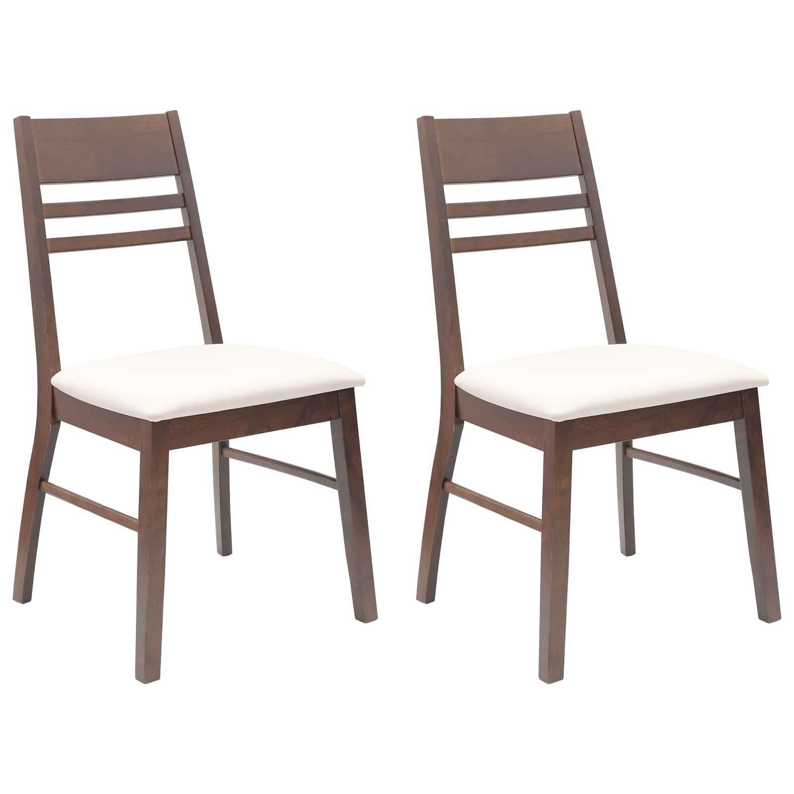Trpezarijske stolice 2 pcs Svijetlosmeđa 43 x 54 x 89 cm