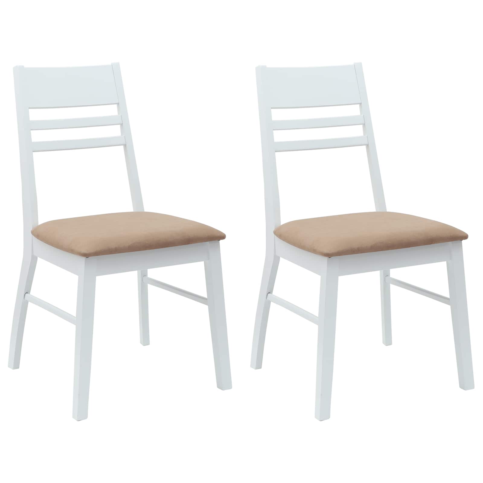 Trpezarijske stolice 2 pcs Bijelo 43 x 54 x 89 cm