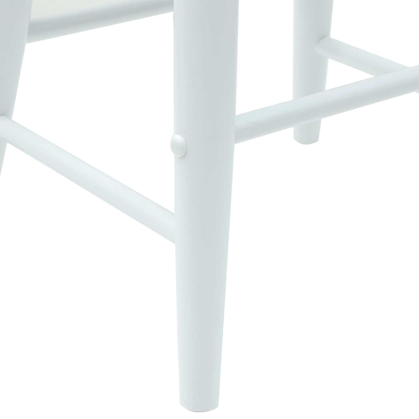 Trpezarijske stolice 2 pcs Bijelo 46 x 37 x 63 cm