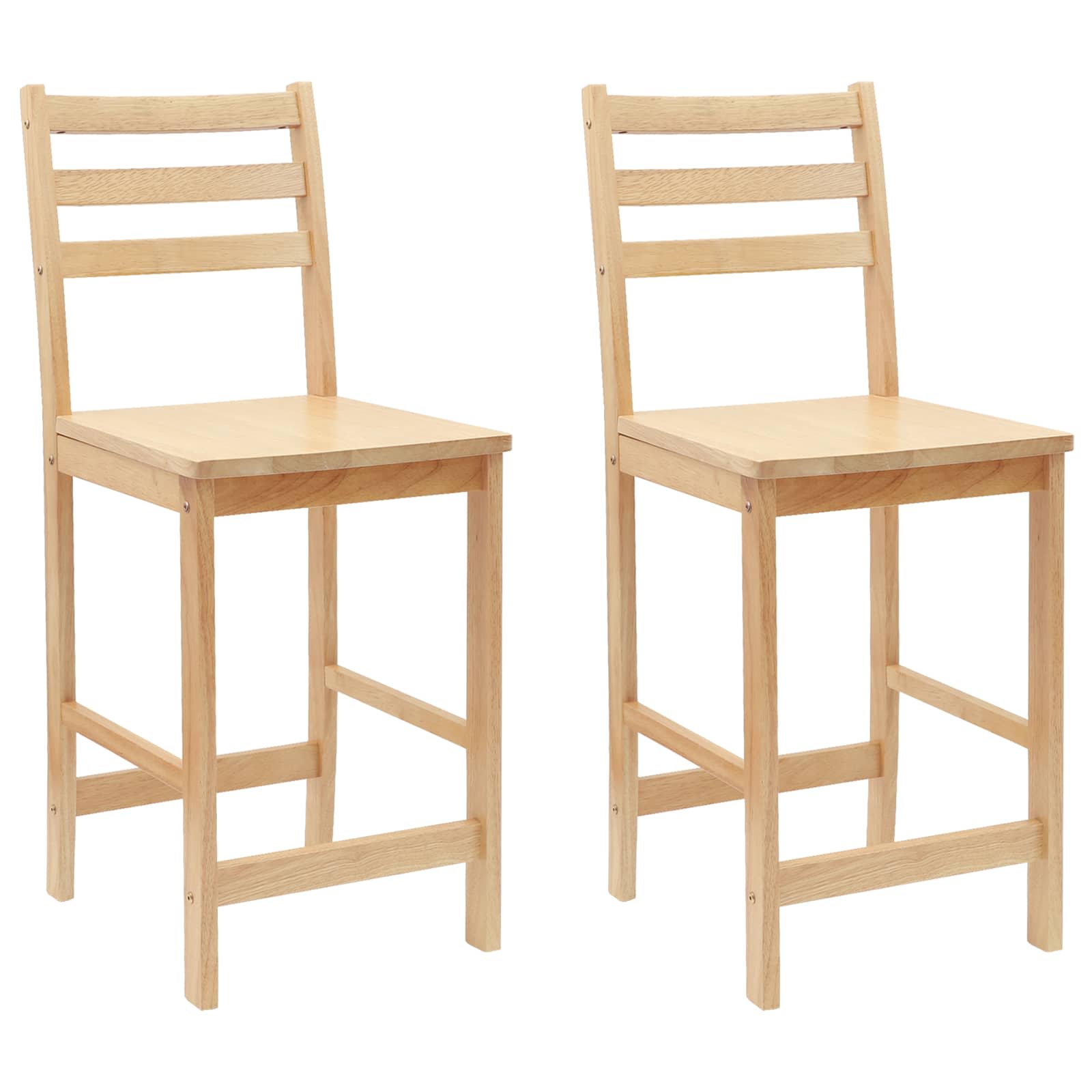 Trpezarijske stolice 2 pcs Prirodna 40 x 47,5 x 99,5 cm