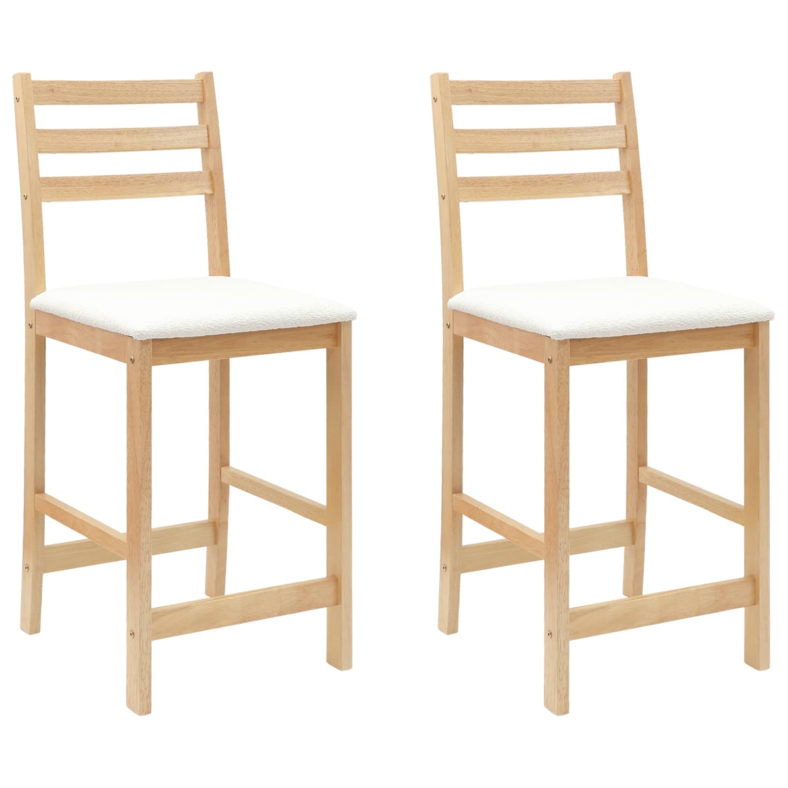 Trpezarijske stolice 2 pcs Prirodna 40 x 47,5 x 99,5 cm