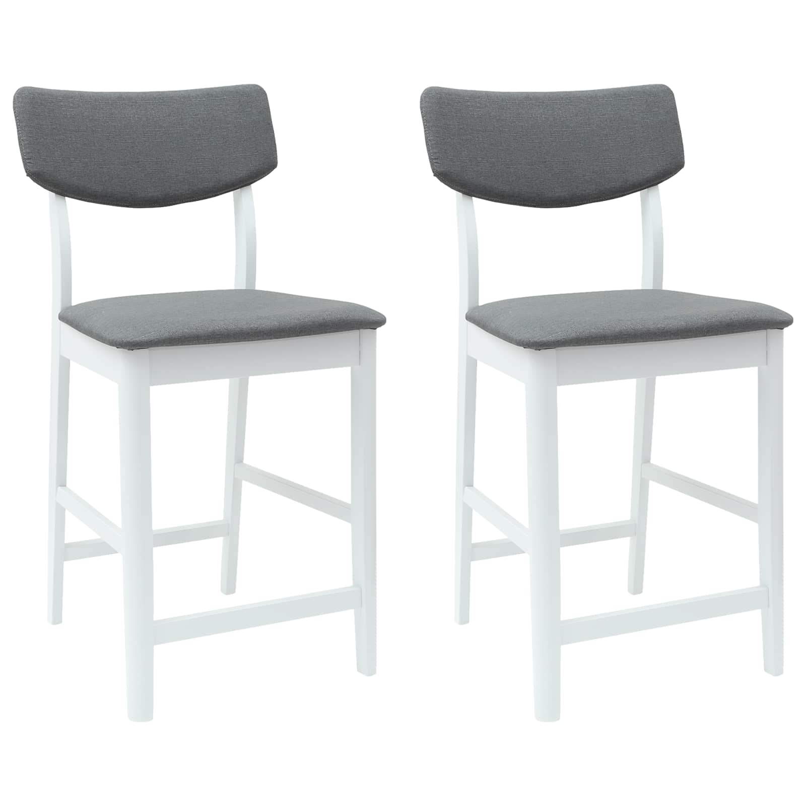 Trpezarijske stolice 2 pcs Bijelo 48 x 49 x 95 cm