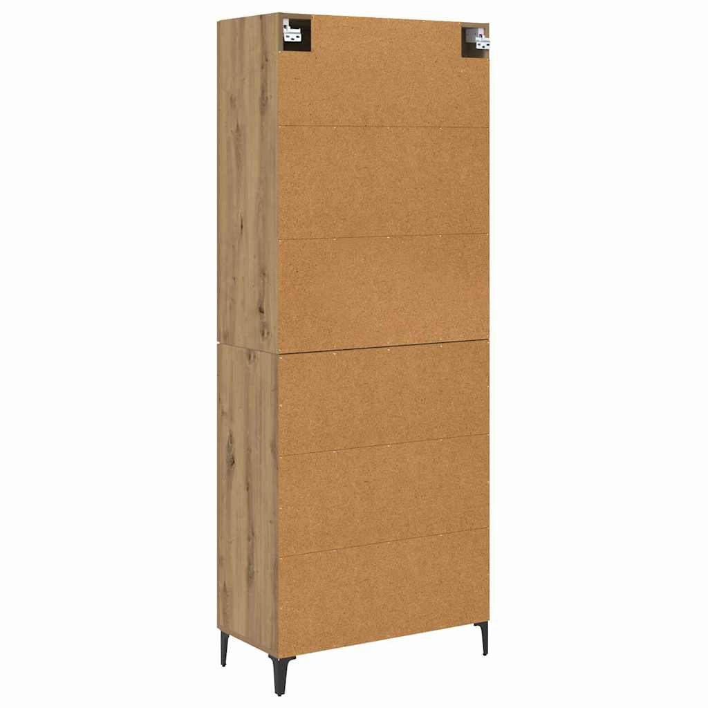 Highboard Umjetnički hrast 69,5 x 34 x 180 cm Konstruirano drvo