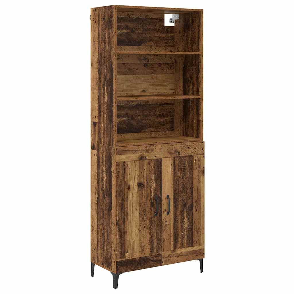Highboard 2 pcs Staro drvo Konstruirano drvo