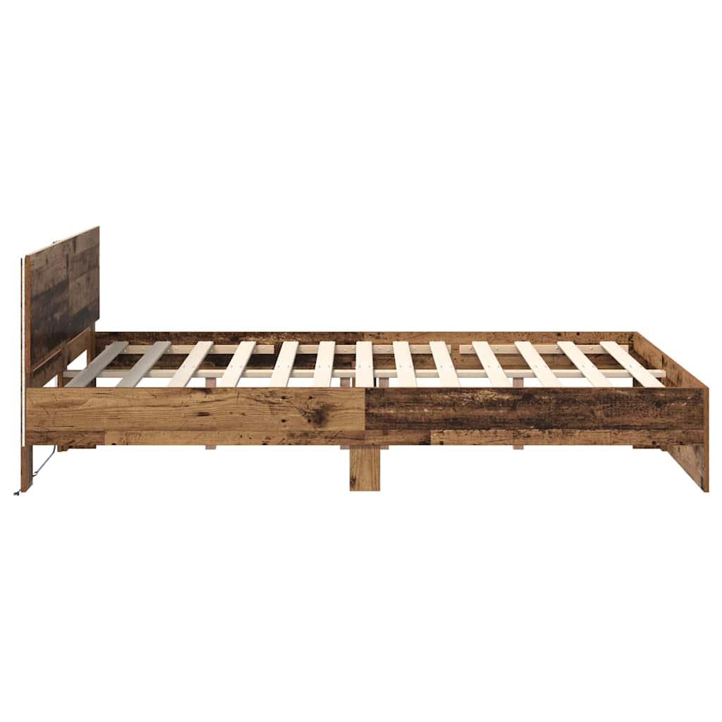 Krevetna konstrukcija Staro drvo 160 x 200 cm Konstruirano drvo