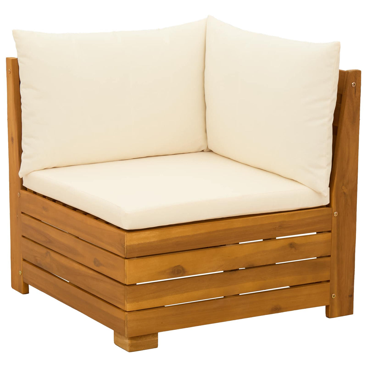6 kom. Set vanjskih sofa Čvrsto drvo akacije Smeđa